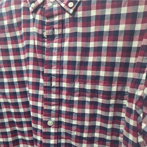 Old Navy Mens Plaid Button Up Every Day Shirt Medium - Picture 2 of 3